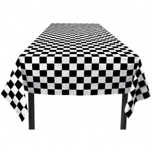 Racing Car Grand Prix Chequered Flag Table Cover